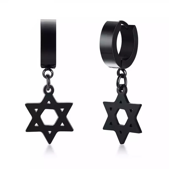 Other - Unique Hexagram Hoop Star Earring